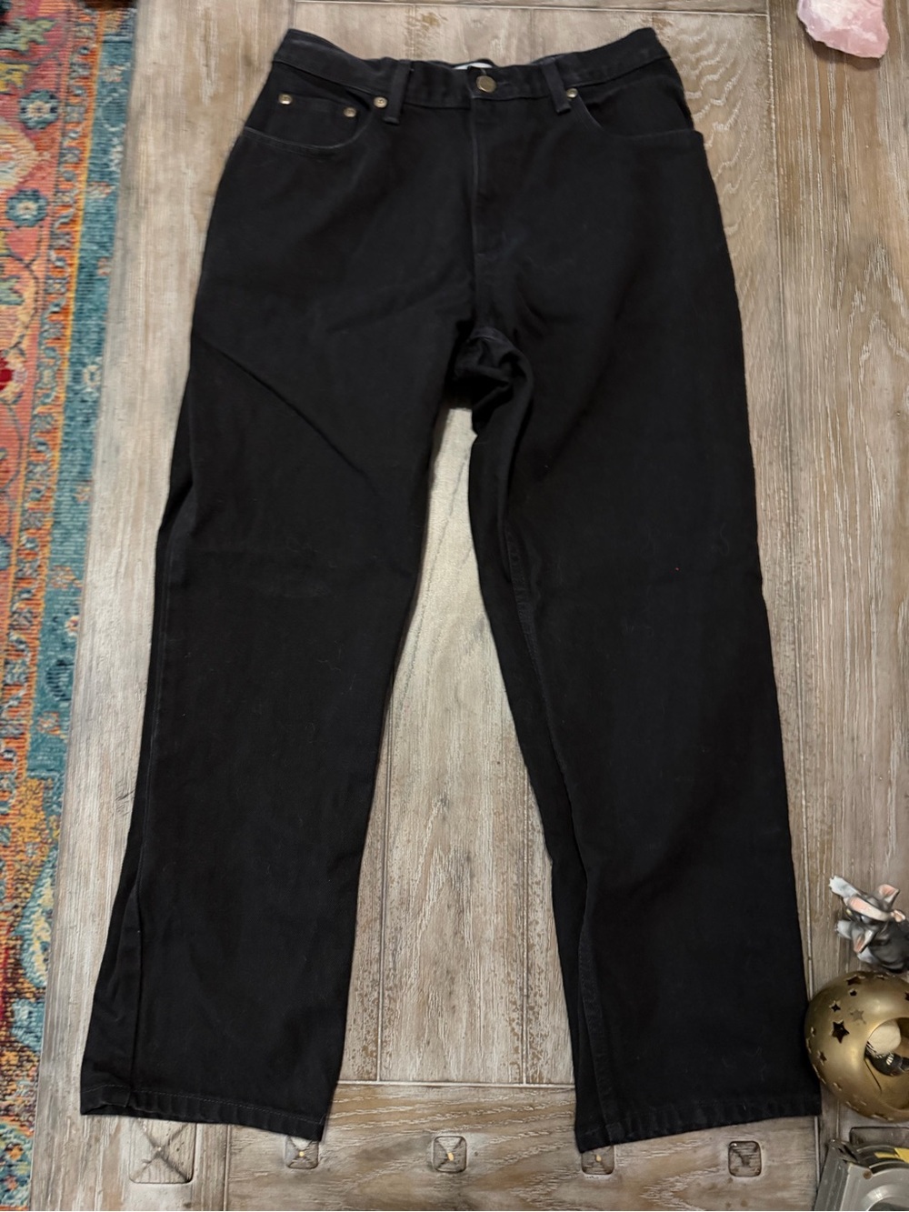 L.L. Bean Black Original Fit Relaxed Jeans